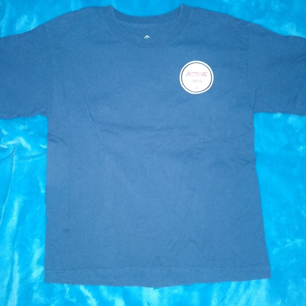 Active shirt, boys large, dark blue